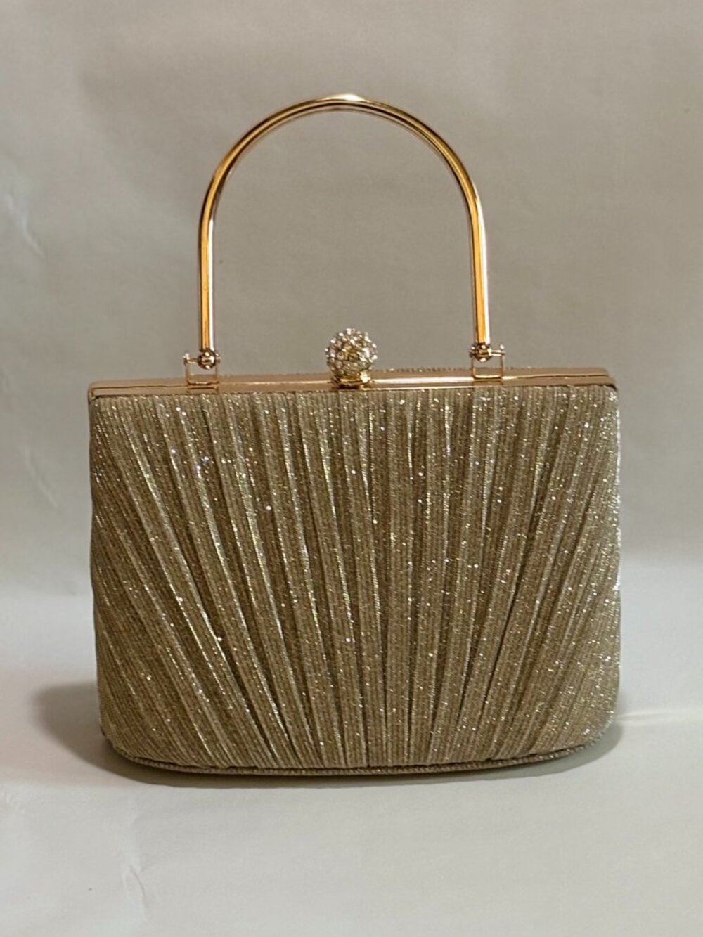 Sparkly Rose Gold Handbag โ New, Never Used
